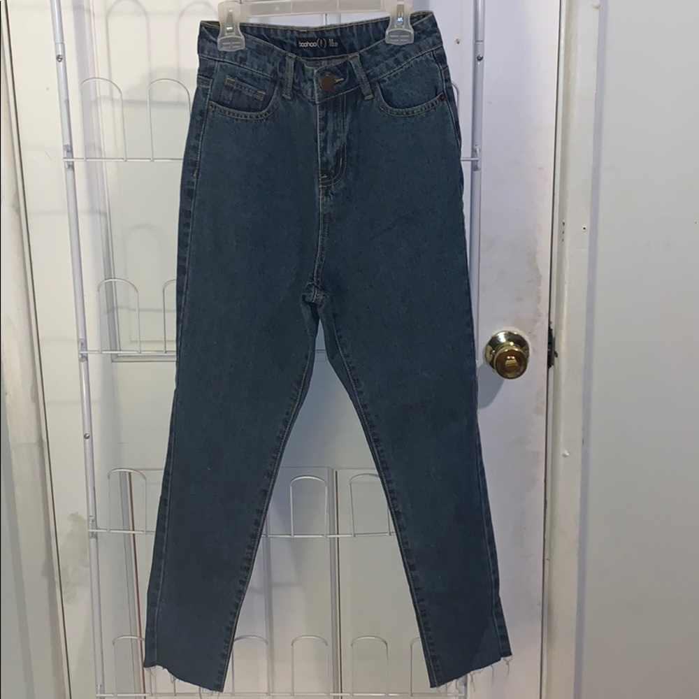 High Waisted Straight Leg Jeans